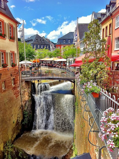 Saarburg Germany, waterfall towncentre Photography: Christiaan Spaan© Germany Photography, Road Trip Europe, Travel Inspiration Destinations, Germany And Italy, Voyage Europe, Travel Activities, Central Europe, Beautiful Places To Travel, Beautiful Places To Visit