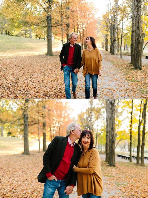 Fall Older Couple Photoshoot, Photoshoot For Older Couple, Best Photo Poses For Older Couples, Middle Aged Wedding Photos, Old Couple Poses Photography, Poses For Older Couples Photoshoot, Photoshoot Ideas For Older Couples, Older Couple Photo Poses, Photography Poses Older Couples