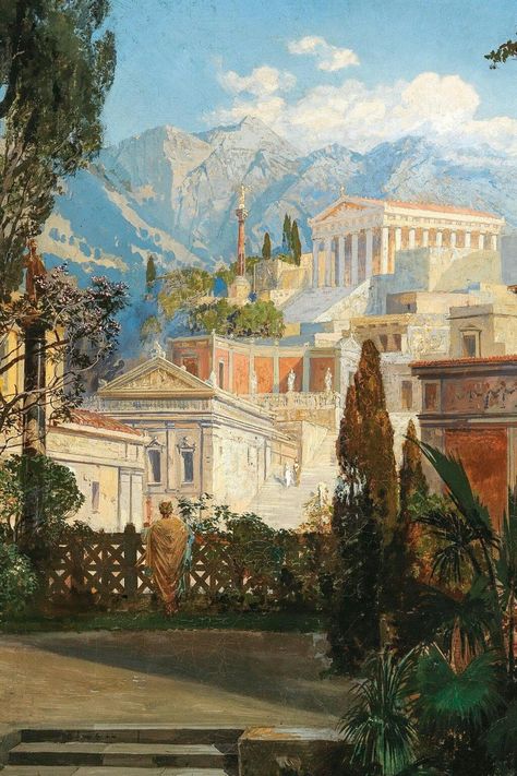 Home / Twitter Ancient Greece Aesthetic, Greece Painting, Timur Tengah, Seni Arab, Greece Art, Rennaissance Art, Grece Antique, Creation Art, Mythology Art