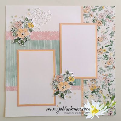 5 Photo Scrapbook Layout 2 Page, Scrapbook Inspiration Layout, 12x12 Scrapbook Layouts Ideas Simple, Base Pages For Scrapbooking, Easy Scrapbook Layouts, Scrapbook Theme Ideas, Scrapbook Layouts Multiple Pictures, Flower Scrapbook Layout, Simple Scrapbooking Layouts