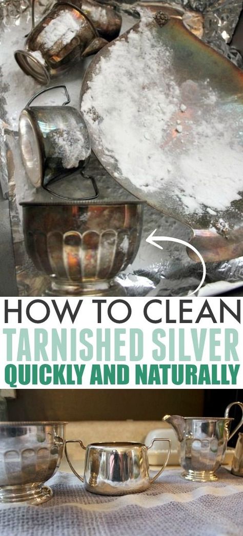 Silver Cleaner Diy, Natural Silver Cleaner, Bedroom Aesthetic Clean, Clean Bathroom Aesthetic, Clean Tarnished Silverware, Clean Aesthetic Bedroom, Clean Bedroom Aesthetic, Homemade Silver Cleaner, Clean Tarnished Silver Jewelry