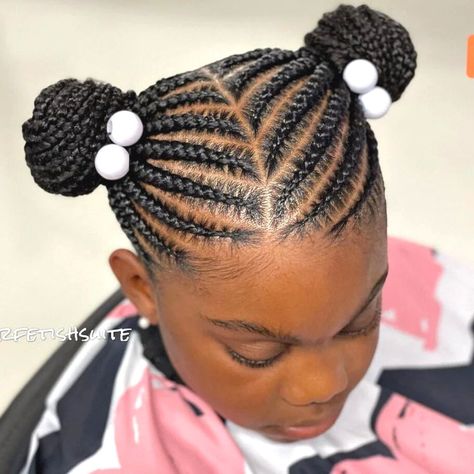 Cornrow Hairstyles For School, Kids Cornrow Hairstyles Natural Hair, Natural Cornrow Hairstyles, Kids Cornrow Hairstyles, Kids School Hairstyles, Cornrows Natural Hair, Toddler Braids, Girls School Hairstyles, Hairstyles Girl