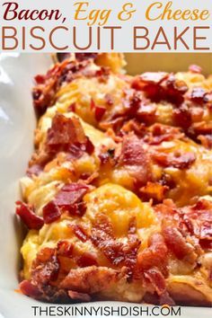 Breakfast Recipes Prep, Breakfast Food With Bacon, Easy Casserole Recipes Breakfast, Incredible Breakfast Bake, Best Breakfast Egg Casserole, Easy Breakfast For 4 People, 2 Person Breakfast Casserole, Easy Breakfasts For Large Groups, Bacon Biscuits Breakfast