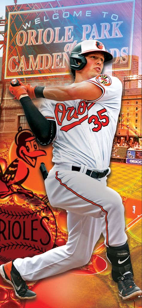 The iPhone Wallpaper Series is taking shape. @Orioles @RutschmanAdley @G_Henderson2 @OsCardGiveAways Follow and retweet for digital designs throughout the season. Feel free to download. #morethanchaoscomin’ Adley Rutschman Wallpaper, Baltimore Orioles Wallpaper, Orioles Wallpaper, Adley Rutschman, Wallpaper Series, Mlb Wallpaper, Baltimore Orioles Baseball, Orioles Baseball, Football Players Images