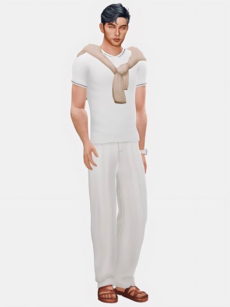 Damiano Bianchi’s Lookbook look one | turtleneck | slacks | loafers look two | t-shirt | sweater | pants | sandals look three |... Outfit Sims 4 Cc Male, Sims 4 Cc Maxis Match Clothing Man, Sims 4 Mods Man Clothes, Sims 4 Cc Hot Male, Sims 4 Man Cc Maxis Match, Men Outfits Sims 4, Male Sims 4 Cc Maxis Match Clothes, Sims 4 Cc Lookbooks Clothes Male, Man Cc Sims 4 Clothes