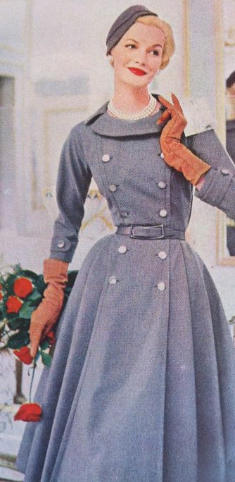 Sunny Harnett <3 1950's                                                                                                                                                                                 More Sunny Harnett, Fashion 1950, 1950s Fashion Dresses, Fashion 50s, Vintage Suit, 1950 Fashion, Stil Retro, Vintage Fashion 1950s, Fifties Fashion