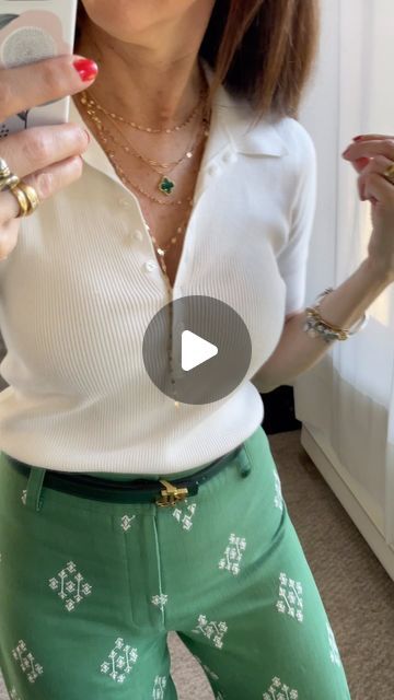 Sabrina | Fashion Inspiration | Daily outfits on Instagram: "Spring is in the air and these chic and vibrant green pants bring a pop of colour to my wardrobe 🌿✨

Pants #zara
Shoes #flattered 
Cardigan #rwco
polo shirt #hudsonsnorth

#fashion #OOTD #style #springfashion #greenpants #springoutfit #fashioninspo #oufitinspo #springvibes #springstyle #springtrends #spring2024 #fashionblogger #streetstyle #instafashion #fashionista #fashiongram #styleblog #lookbook #explore #explorepage #newreel #howtostylereel" Spring Is In The Air, My Wardrobe, Ootd Style, Green Pants, Vibrant Green, Spring Trends, Zara Shoes, Fashion Ootd, Daily Outfits