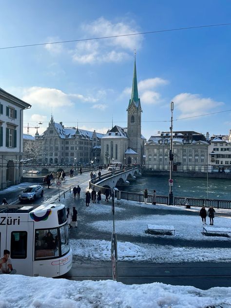 #snow #zurich #switzerland Nature, Winter In Zurich, Switzerland At Christmas, Switzerland In January, Zurich In Winter, Zurich Switzerland Winter, Zurich Switzerland Aesthetic, Zurich Aesthetic, Winter In Switzerland