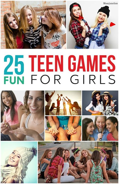 25 Fun Teen Games For Girls: we have compiled a list of 25 games that your teen will love playing with her pals. Pijamas Party Ideas, Fun Teen Games, Fun Party Games For Teenagers, Party Games For Teenagers, Teen Games, Games For Teenagers, Teenager Party, Teen Sleepover, Teenage Parties