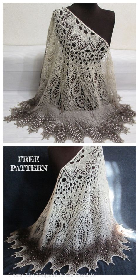 Knit Wild Swan Lace Shawl Free Knitting Pattern Free Knitting Patterns Shawls Wraps, Russian Lace Knitting Patterns, Free Shawl Pattern, Beautiful Knitting Patterns, Shawl Patterns Free Knit, Free Lace Knitting Patterns, Lace Shawl Knitting Patterns Free, Diy Shawl Wrap, Free Knitted Shawl Patterns