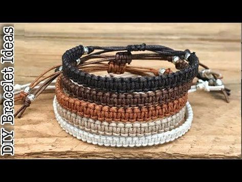 Shop Amazon for bracelet jewelry that adds a touch of elegance to your everyday look. Hemp Bracelet Diy, Mens Bracelet Diy, Adjustable Friendship Bracelet, Macrame Bracelet Diy, Macrame Bracelet Tutorial, Simple Macrame, Macrame Bracelet Patterns, Bracelets Handmade Diy, Hemp Bracelets