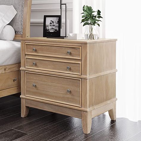 Bedside Furniture, 3 Drawer Bedside Table, Solid Wood Cabinets, Bedside Storage, 3 Drawer Nightstand, Bedside Night Stands, Nightstand Storage, Wood Sofa, Wood End Tables