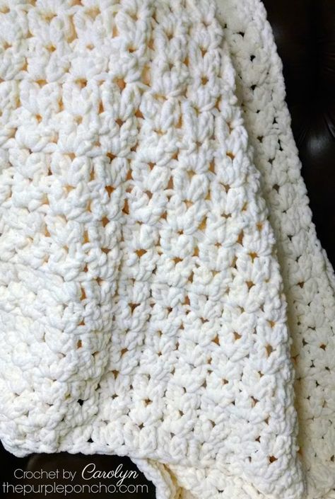 Amigurumi Patterns, Crochet Blanket Bulky Yarn, Thick Yarn Blanket, Crochet Blanket Vintage, Bulky Yarn Patterns, Bulky Yarn Crochet, Chunky Yarn Crochet, Chunky Crochet Blanket Pattern, Crochet Throw Pattern