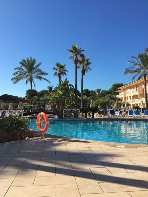 A Hotel Pool in Porto Pollensa Majorca Spain Alicante, Porto, Mexico, Spain Aesthetics, Spain Hotel, Majorca Hotels, Majorca Spain, Madrid Hotels, Spain Aesthetic