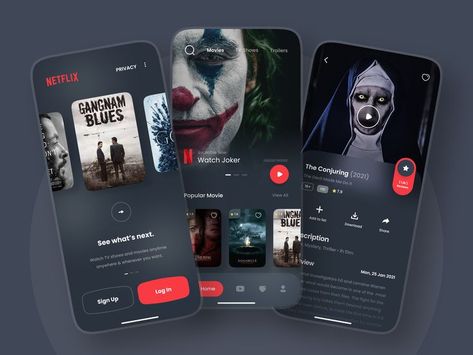 Ui Ux Design, Mobile App Design, App Design, App, Interface Design, Netflix, Netflix App, Netflix Redesign Concept Netflix Website, Hotel Booking App, Netflix App, Ux App Design, Ui Ux App, App Log, Movie App, App Interface Design, Booking App