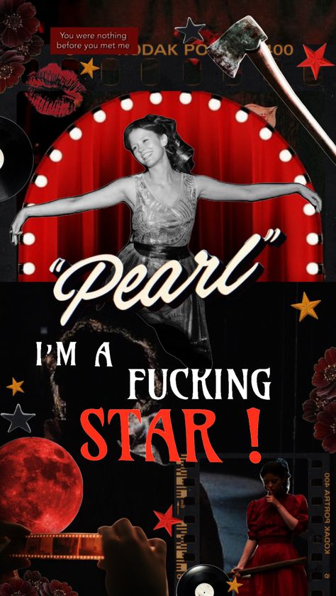 Pearl Movie Wallpaper, Slasher Wallpaper, Blood Red Wallpaper, A24 Wallpaper, Horror Movies Wallpaper, Pearl A24, Pearl Poster, Pearl Movie, Scary Movie 3