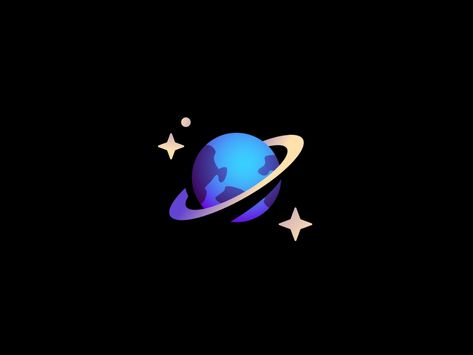 Logos, Planets In The Sky, Bold Logo Design, Planet Logo, Space Icons, Planet For Kids, Typographic Logo Design, Directory Design, Space Illustration