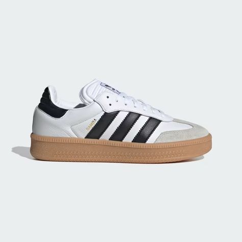 adidas Samba XLG Shoes - White | Unisex Lifestyle | adidas US White Sneaker Outfit, Adidas Slip, Samba Shoes, Adidas Samba Og, Bold Shoes, Chic Sneakers, Adidas Canada, Adidas Shoes Women, Adidas Shop