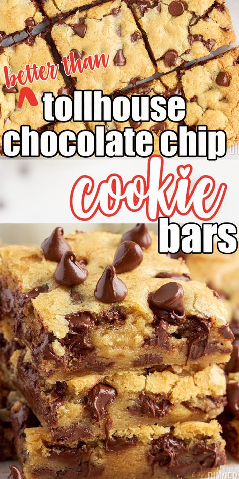 Dessert Recipes With Chocolate, Toll House Chocolate Chip Cookies Bars, Recipes With Chocolate Chips, Cookie Dough Chocolate Chip, Recipes With Chocolate, Tollhouse Chocolate Chip Cookies, Retro Desserts, Toll House Chocolate Chip, Chocolate Chip Bars