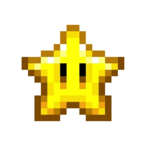 Pixel Safari Icon, Mario Star Pixel, Cute Pixel Icons, Pixelated Icons, Mario Star, Pinterest Widget, Images Hello Kitty, Piskel Art, Easy Pixel Art