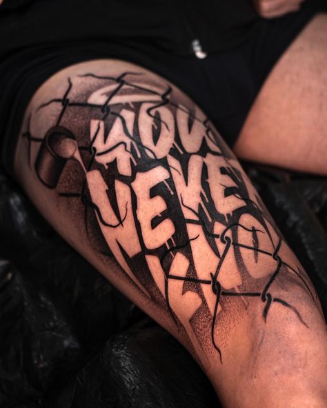 Lettering style 🤙🏼 “You never know” #tattoo #lettering #letteringtattoo #chicano #chicanotattoo #tattooformen #criminaltattoo #blacktattoo Chicano Script, Chicano Lettering, Chicano Tattoo, Lettering Style, June 15, Tattoo Lettering, You Never Know, Tattoo On, Black Tattoos