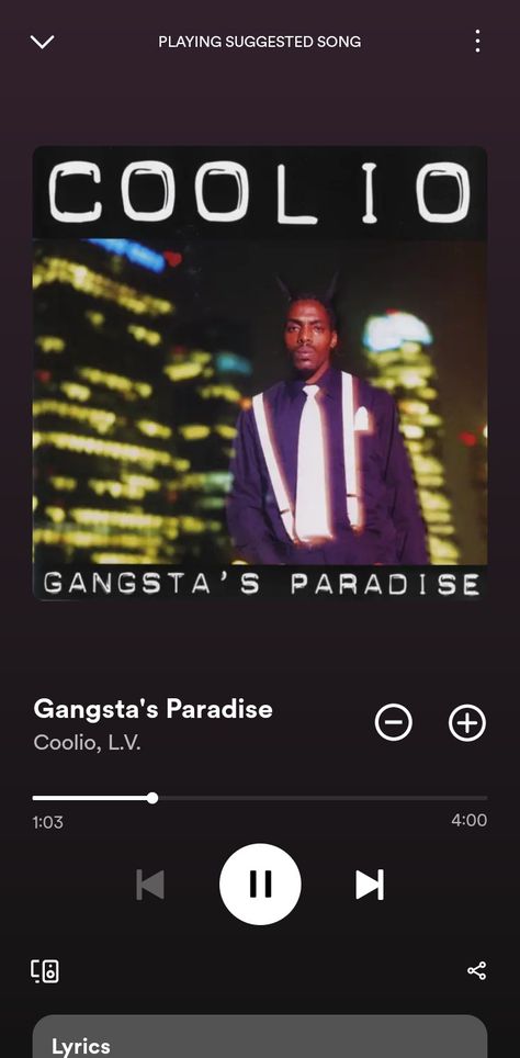 Gangstas paradise :> 🔥🔥 Songs, Paradise, Gangsta Paradise, Gangstas Paradise, Song Posters, Gangsta's Paradise, Crochet Clothes, Call Me, Workout Plan