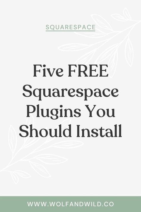 I love using plugins on my Squarespace website because it helps add some new elements and makes my site feel more unique. The free Squarespace plugins I’ll be sharing use Custom CSS to work. Squarespace Layout, Squarespace Hacks, Squarespace Tutorial, Squarespace Blog, Brand Recognition, Squarespace Web Design, Squarespace Design, Free Plugins, Sales Leads