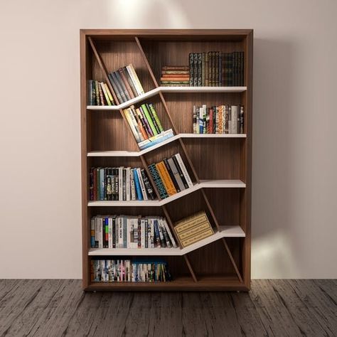 Loculamentum - The revival of the classic bookcase | Schwarzmann LLC | Archinect Cheap Bookshelves, Koti Diy, Unique Bookshelves, Creative Bookshelves, Bookshelf Design, Bookshelves Diy, Wooden Floor, Hem Design, Home Library