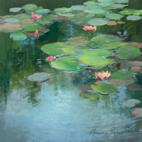 Symbolism Art, Tanaman Air, Oil Pastel Landscape, Art Conservation, Expression Art, Art Critique, Water Lilies Painting, Chalk Pastel Art, Masterpiece Art