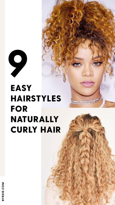 Haïr Style For Curly Hair For Wedding, How To Style Next Day Curly Hair, Curly Hair Dues Hairstyles, Step By Step Curly Hairstyles, Easy Hair Style For Curly Hair, Quick Cute Curly Hairstyles, East Curly Hair Updo, Fancy Styles For Curly Hair, Women’s Curly Hair Styles