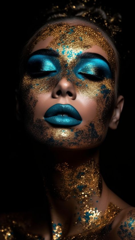 Make Up Artistique, Reiki Photoshoot, Avante Garde Makeup, Guard Makeup, Different Eye Makeup, Extreme Make-up, Art Eyeshadow, Intense Makeup, Tutorial Eyeshadow