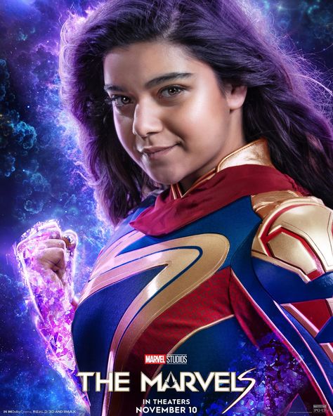 Marvel Box, Ms Marvel Kamala Khan, Ms Marvel Kamala, Marvel Movie Posters, Kamala Khan, Universe Movie, The Marvels, Carol Danvers, Marvel Posters