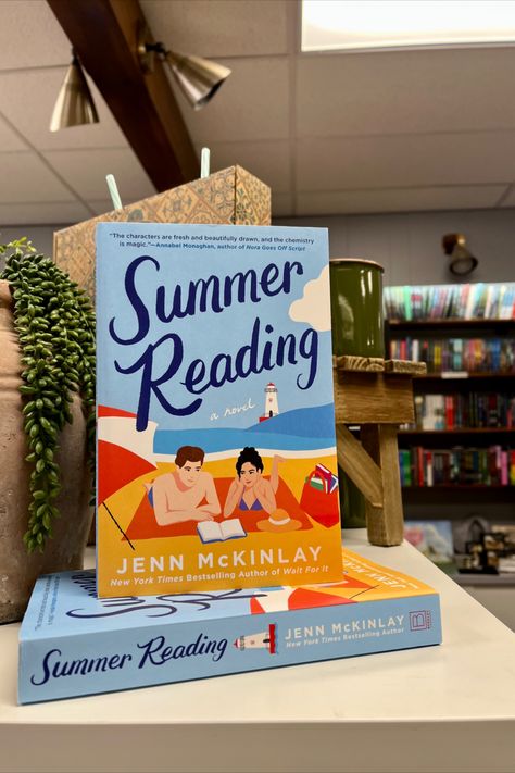 When a woman who’d rather do anything than read meets a swoon-worthy bookworm, sparks fly, making for one hot-summer fling in New York Times bestselling author Jenn McKinlay's new rom-com. Enjoy reading this book this summer!! #book #summerreads #summer #reading #summerreadinglist #novel #fiction #adultromance #romanticcomedy #tbr #tbrlist #bookrecommendations #shoplocal summer reading, jenn mckinlay, aesthetic reading pictures, summer reads, tbr, summer tbr, beach reads, adult romance books Summer Reading Jenn Mckinlay, Spicy Summer Books, Same Time Next Summer Book, Rom Com Books Aesthetic, Rom Com Books To Read, Aesthetic Reading Pictures, Summer Book Aesthetic, Summer Romance Books, Books To Read In Summer