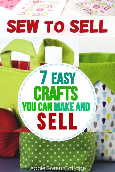 Crafts to make and sell - check out these 7 easy groups of things to sew and sell. Use sewing patterns and selling tips to sew and sell items in your handmade shop!