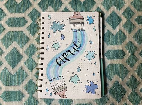 Rain Bullet Journal Theme, Blue Bullet Journal Theme, Rain Bullet Journal, Blue Theme Journal, April Journal Ideas, April Spread, Journal April, April Bullet Journal, Journal 2024