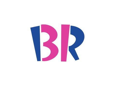 Baskin Robbins - The number 31 is hidden in the logo within the letters of B and R. Logos, Robins, Baskin Robbins Logo, Baskin Robins, Robin Logo, Lavender Wedding Cake, Baskin Robbins, Famous Logos, Company Meals