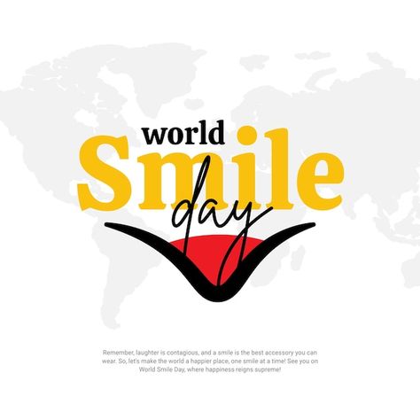 Vector world smile day social media post... | Premium Vector #Freepik #vector Smile World, Smile Day, World Smile Day, About World, Banner Template, Media Post, Social Media Post, Happy Places, Reign