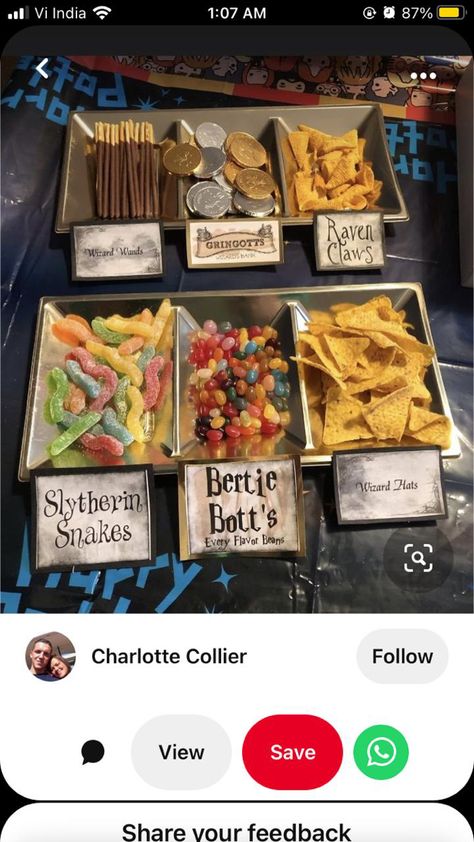 Harry Potter Sweet Table, Harry Potter Food Party, Harry Potter Candy Ideas, Mesa Dulce Harry Potter, Harry Potter Sleepover, Harry Potter Candy, Coco Party, Harry Potter Day, Cumpleaños Harry Potter