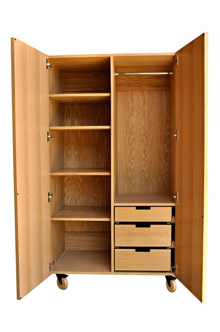 Iannone Design 8-Bit Armoire Wooden Closet Design Wardrobes, Wood Almirah Design Modern, Room Cabinet Bedroom Closet, Single Wardrobe Design Inside, Wardrobe For Clothes, Wooden Wordroab Design Modern, Single Wardrobe Design Bedroom, Wodrob Design Simple, Mini Wardrobe Design