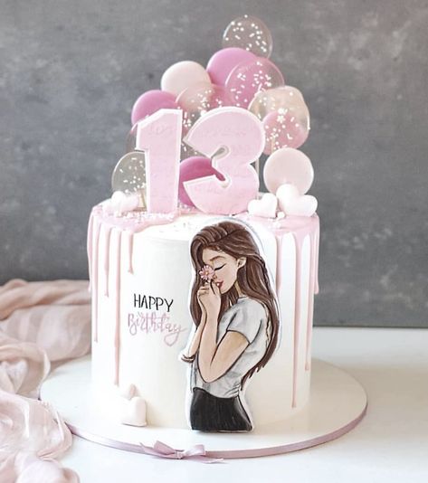 Cakes For Teenagers, Cake Designs For Girl, Bts Cake, Teen Cakes, Candy Birthday Cakes, 13 Birthday Cake, Princess Cake Toppers, Birthday Cakes For Teens