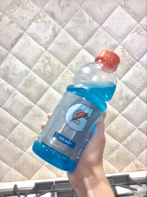 Blue Gatorade Aesthetic, Gatorade Aesthetic, Blue Gatorade, Books Aesthetic, Favourite Food, Gatorade Bottle, Blue Aesthetic, Book Aesthetic, Drink Bottles