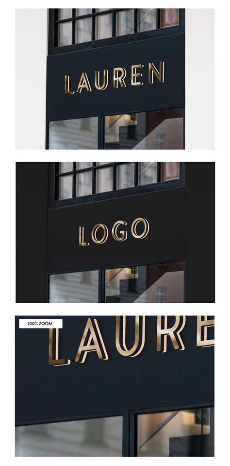 Black And Gold Signage Store Fronts, Logos, Light Board Design For Shop, Retail Facade Design Shop Fronts Signage, Shop Name Board Design Display, Shop Signboard Design, Logo Display Ideas, Sign Board Design Store Fronts, Store Signage Design Outdoor