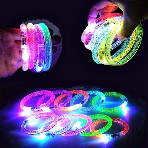 Amazon.com: 36 Pack Glow Sticks Bracelets ,6 Color LED Bracelets Party Supplies for Kids and Adults Glow in The Dark , LED Bracelet Light Up Party Favors for Concerts, Festivals, Sports, Parties, Night Events : Toys & Games Glow Stick Crafts, Up Party Favors, Light Up Party, Led Bracelet, Neon Party Supplies, Rave Jewelry, Carnival Holiday, Glow Party Supplies, Glow Bracelets