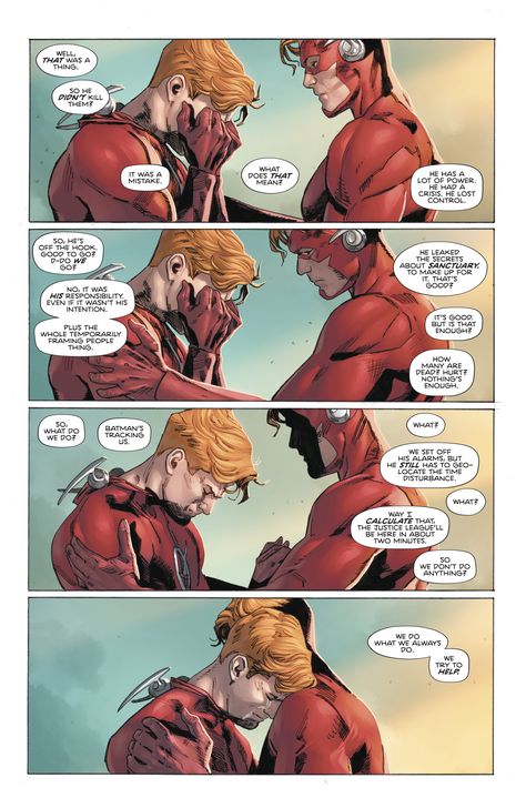 Heroes in Crisis #9 Red Hood, Heroes In Crisis, Tom King, Wally West, King Art, Marvel Vs Dc, Marvel Vs, Chapter One, Comic Panels