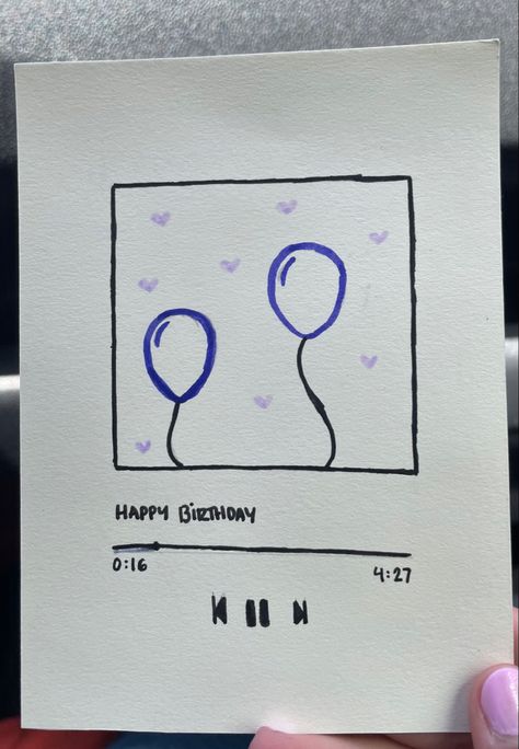 16 Cards Birthday, Cute Diy Bday Cards For Bsf, Bd Cards Ideas, Things To Draw For Someones Birthday, Cards For Your Best Friend Birthday, Cute Ideas For Birthday Cards, Birthays Card Ideas, Aesthetic B Day Cards, Cute Homemade Birthday Cards For Friends