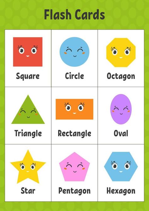 Preschool Charts, Materi Bahasa Inggris, Teach English To Kids, Shape Activities Preschool, Aktiviti Kanak-kanak, English Activities For Kids, Kids Worksheets Preschool, Paper Snowflake, Shapes Preschool