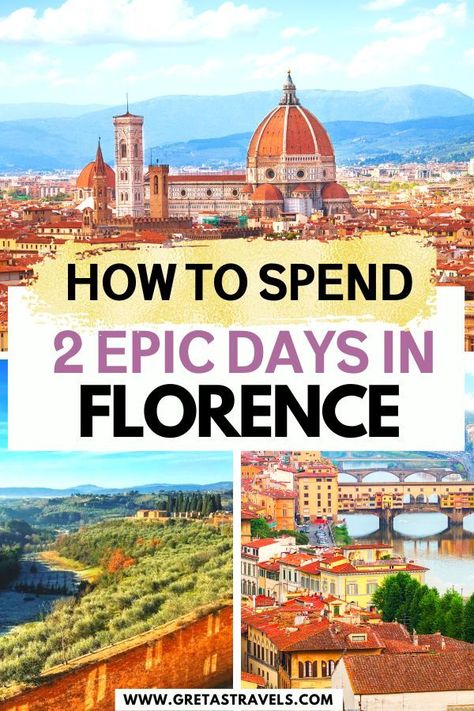How to spend 2 Epic Days in Florence 3 Days In Florence, Florence Itinerary, Florence Italy Food, Florence Travel Guide, Things To Do In Florence, Italy Trip Planning, Best Weekend Trips, Italian Trip, Duomo Florence