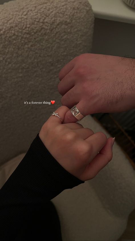 Love | Instagram | Valentines day | Story | matching rings | Cute Pic For Boyfriend, Couples Post Instagram Story, Instagram Story Captions For Boyfriend, Couple Photo Instagram Story Ideas, Promise Ring Instagram Story, Love Instagram Captions Boyfriend, Instagram Post Ideas Couples, Aesthetic Love Story Instagram, Valentine Day Story Ideas