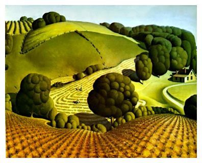 Grant Wood, Young Corn, 1931 Art, Wood, Grant Wood, Corn