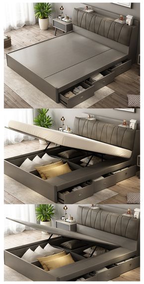 Bed Cot Ideas, Bed Design Wooden With Storage, Wood Bed Design Modern Luxury, Wooden Double Bed With Storage, Wooden Storage Bed Design, Beds Design Modern Wooden, Storage Double Bed Design, Cots For Bedroom, Double Bed Wooden Designs